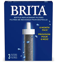 Load image into Gallery viewer, Brita Water Bottle Filter, Premium Water Bottle Replacement Filters, BPA Free, 3 Count
