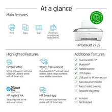 Load image into Gallery viewer, HP DeskJet 2755 Wireless All-in-One Printer, Mobile Print, Scan &amp; Copy, HP Instant Ink Ready, Works with Alexa (3XV17A)

