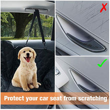 Load image into Gallery viewer, PETICON Car Seat Cover for Dogs, 100% Waterproof Dog Seat Cover for Back Seat with Mesh Window, Scratchproof Dog Car Hammock for Cars, Trucks, SUVs, Jeep, Nonslip Back Seat Protection

