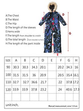 Load image into Gallery viewer, Little Kid's One Piece Overall Snowsuits Ski Suits Jackets Coats Jumpsuit,Aurora,110
