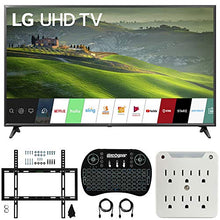 Load image into Gallery viewer, LG 65UM6900 65-inch 4K UHD Smart TV with TruMotion 120 (2019) Bundle with Deco Mount Flat Wall Mount Kit, Deco Gear Wireless Backlit Keyboard and 6-Outlet Surge Adapter with Night Light
