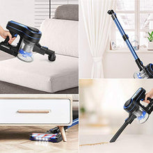 Load image into Gallery viewer, APOSEN Cordless Vacuum Cleaner, 24KPa Powerful Suction 250W Brushless Motor 4 in 1 Stick Vacuum for Home Hard Floor Carpet Car Pet H250 Blue

