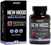 Load image into Gallery viewer, ONNIT New Mood - Daily Stress, Mood, Sleep Supplement - Chamomile, Magnesium, L-Tryptophan, 5 htp, Valerian - A Real Chill Pill (30ct)
