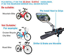 Load image into Gallery viewer, LX LERMX Bike Mirrors ( Two PCS ), Bar End Mountain Bicycle Mirrors Adjustable Bike Glass Mirror Rotatable Safe Rearview for Bicycle Electric Bike Cycling

