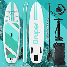 Load image into Gallery viewer, Gruper Inflatable Stand Up Paddle Boards with 3 Layers Anti Air Leakage Design, 330 lb Load-Bearing Weight, Anti Non-Slip Deck, Premium SUP Accessories, for Having Fun in Rivers, Lakes
