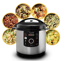 Load image into Gallery viewer, Megachef MCPR-3500 12 Quart Digital Pressure Cooker with 15 Presets, Silver
