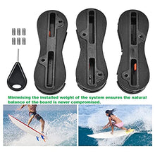 Load image into Gallery viewer, Surfboard Fusion FCS,3 Pack Fin Box,Pvc Fin Box Surfboard Fins Surfing Plugs Set Surf Accessories Kit with 6 Screws And 1 Key
