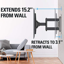 Load image into Gallery viewer, Mounting Dream TV Mount Full Motion TV Wall Mounts for 26-55 Inch Flat Screen TV, Wall Mount TV Bracket with Dual Arms, Max VESA 400x400mm and 99 LBS, Fits 16&quot;, 18&quot;, 24&quot; Studs MD2380-24K TV Mounts
