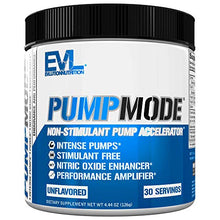 Load image into Gallery viewer, Evlution Nutrition Pump Mode Nitric Oxide Booster to Support Intense Pumps, Performance and Vascularity, 30 Servings (Unflavored)
