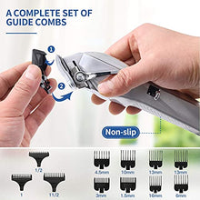 Load image into Gallery viewer, Hair Clippers for Men Full Metal Cordless Close Cutting T-Blade Trimmer Kit with LED Display Professional Hair Cutting Kit Beard Trimmer Barbers Men Women Kids Clipper Set Rechargeable Grooming Kit
