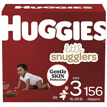 Load image into Gallery viewer, Huggies Little Snugglers, Baby Diapers Size 3, 156 Ct
