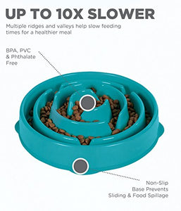 Outward Hound Fun Feeder Dog Bowl Slow Feeder Stop Bloat for Dogs