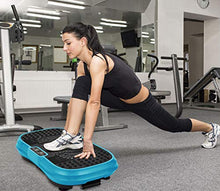 Load image into Gallery viewer, MUCHOO Vibration Plate Fitness Machine Whole Body Workout Platform Machine w/Loop Bands Body Slimmer Weight Loss and Home Training &amp; Exercise Blue

