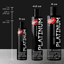 Load image into Gallery viewer, Wet Platinum Silicone Based Sex Lube 9 Ounce Premium Personal Luxury Lubricant for Men Women &amp; Couples. More Long Lasting Than Water Based. Condom Safe Hypoallergenic Glycerin Paraben Free Intimacy
