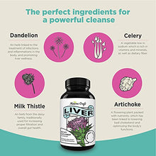 Load image into Gallery viewer, Liver Cleanse Detox &amp; Repair Fatty Liver - Healthy Liver Supplements for Women and Men - Milk Thistle Liver Detox Cleanse Boosts Energy &amp; Immune System - 60 Natures Craft Liver Support Supplements
