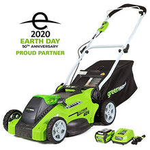 Load image into Gallery viewer, Greenworks G-MAX 40V 16&#39;&#39; Cordless Lawn Mower with 4Ah Battery - 25322 model
