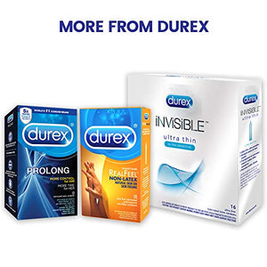 Condoms, Ultra Thin Lubricated Natural Latex, Durex Invisible Condoms, 8 Count - Ultra Sensitive, Lubricated, Transparent