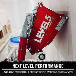 12-Inch Flat Box - LEVEL5 | Pro-Grade | Quick Clean | Drywall Sheetrock Gyprock Wallboard Finishing | 4-766