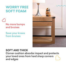 Load image into Gallery viewer, Soft Baby Proofing Corner Guards &amp; Edge Protectors - Pre-Taped Table Corner Protector, Child Safety Furniture Bumper, Sharp Corner Cushions, 8 Pack, Brown
