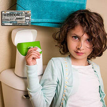 Load image into Gallery viewer, Printed Wood Plaque Sign Wall Hanging Welcome Sign Please Seat yourself Wall Art Sign Size 11.5" x 6" (Blue-Black)
