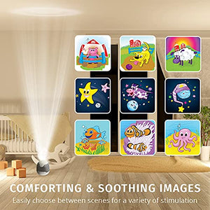 MyBaby, SoundSpa Lullaby - Sounds & Projection, Plays 6 Sounds & Lullabies, Image Projector Featuring Diverse Scenes, Auto-Off Timer Perfect for Naptime, Powered by an AC Adapter, By HoMedics