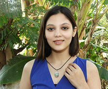 Load image into Gallery viewer, Aquamarine Gemstone Pendant Necklace - Natural Crystal Healing | Stone of Courage | Throat Chakra &amp; Communication Aid | Calming &amp; Soothing Energy to Relax and Reduce Stress | Jewelry for Men &amp; Women
