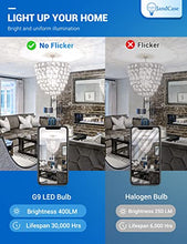 Load image into Gallery viewer, G9 LED Light Bulbs 5W, JandCase 40W Halogen Equivalent, 6000K High Brightness 400LM, G9 Base Not Dimmable, Flicker-Free, Daylight White for Home Lighting, Chandeliers, Household Applications, 5 Pack
