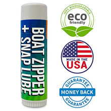 Load image into Gallery viewer, Zipper Lubricant and Zip Wax Marine Grade Lube Stick Apply with Ease Boat, Canvas, Bimini Snap, Coolers, Wetsuit and Drysuit | No Oil Mess
