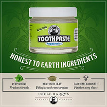 Load image into Gallery viewer, Uncle Harry&#39;s Peppermint Remineralizing Toothpaste | Natural Whitening Toothpaste Freshens Breath &amp; Promotes Enamel | Vegan Fluoride Free Toothpaste (4 Pack)
