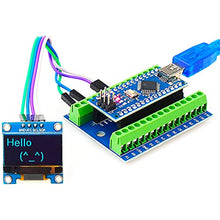 Load image into Gallery viewer, ICQUANZX 3PCS Nano Terminal Adapter Shield Expansion Board Compatible with Arduino Nano V3.0 AVR ATMEGA328P-AU Module
