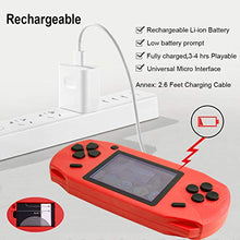 Load image into Gallery viewer, Beijue 16 Bit Handheld Games for Kids Adults 3.0&#39;&#39; Large Screen Preloaded 100 HD Classic Retro Video Games no Need WiFi USB Rechargeable Seniors Electronic Game Player Birthday Xmas Present (Red)
