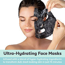 Load image into Gallery viewer, Face Masks Skin care - Charcoal Facial Mask with Collagen &amp; Hyaluronic Acid for Glowing Skin, Dermatologist Tested Charcoal Face Mask for Moisturizing &amp; Brightening (8 Sheet Masks)
