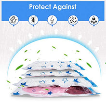 Load image into Gallery viewer, Vacuum Storage Bags with Electric Air Pump, 12 Pack (4 Jumbo, 4 Large, 4 Medium) Reusable Vacuum Compression Space Saver Bags for Clothes, Mattress, Blanket, Duvets, Pillows, Comforters, Quilt, Travel
