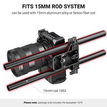 Load image into Gallery viewer, SMALLRIG Camera Base Plate with Rod Rail Clamp for Sony A6500 A6600, for Panasonic GH5, Sony A7 Series, etc, Both for Cameras &amp; Cages -1674
