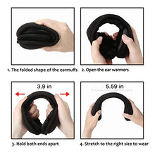 Load image into Gallery viewer, Ear Muffs for Men Women - Winter Ear Warmers - Warm Ear Covers for Cold Weather Soft Fleece Earmuffs Protects Ears Black
