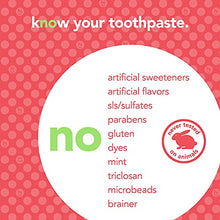 Load image into Gallery viewer, Hello Natural Wild Strawberry Flavor Fluoride Kids Toothpaste, Vegan and SLS Free, ADA Approved, For Ages 2 and Up, 4.2 Ounce (Pack of 4)
