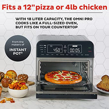 Load image into Gallery viewer, Instant Omni Pro 14-in-1 Air Fryer Convection Toaster Oven Combo, Rotisserie Oven, Electric Cooker, Proofer, Dehydrator, Broiler, Roaster, Warmer plus Split Cooking &amp; Temperature Probe, 18-Liter
