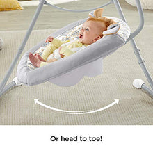 Load image into Gallery viewer, Fisher-Price Fawn Meadows Deluxe Cradle &#39;n Swing, dual motion baby swing with music, sounds, and motorized mobile [Amazon Exclusive]

