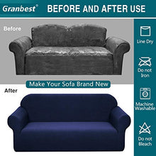 Load image into Gallery viewer, Granbest Premium Water Repellent Sofa Cover High Stretch Couch Slipcover Super Soft Fabric Couch Cover (Navy Blue, Sofa)
