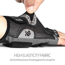 Load image into Gallery viewer, Cool Change Mountain Bike Gloves Half Finger Cycling Gloves Motorcycle Gloves for Men Women Reflective Anti-Slip Shock-Absorbing Thick Padded Biking Gloves
