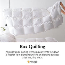 Load image into Gallery viewer, Lightweight Down Comforter (Queen), All-Season Medium Warmth, 100% Cotton Cover, Quilted with Corner Tabs, Soft Comfortable, White Duck Feather Down, Machine Washable, 90"x90"
