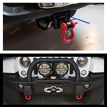 Load image into Gallery viewer, FieryRed 3/4" D Ring Shackle (2 Pack) 22,046Ibs Break Strength with 7/8" Locking Pin and Black Isolator &amp; Washer Kits for use With Tow Strap, Winch &amp; Bubba Rope
