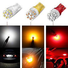Load image into Gallery viewer, Combo T10 168 194 LED Bulbs Red + Yellow + White Interior Map, Dome, Trunk, Marker Lights, License Plate Lights 2825 W5W 194NA 175 161
