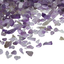 Load image into Gallery viewer, SUNYIK Amethyst Tumbled Chips Stone Crushed Crystal Quartz Pieces Irregular Shaped Stones 1pound(About 460 Gram)
