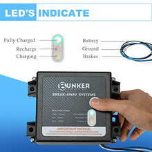 Load image into Gallery viewer, BUNKER INDUST Trailer Brakes Breakaway Kit with Charger, LED Indicator, Switch, 12V 5AH Battery for Trailer Caravan
