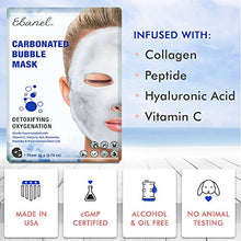 Load image into Gallery viewer, Ebanel 10 Pack Carbonated Bubble Clay Mask, Deep Cleansing Face Mask for Acne and Pores, Detox Volcanic Ash and Bentonite Clay Mask with Collagen Peptides, Vitamin C, Hyaluronic Acid, Niacinamide
