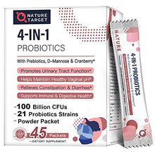 Load image into Gallery viewer, Probiotics-for-Women Prebiotics-and-Probiotics-Powder, 100-Billion-CFUs 45-Day-Supply, Women&#39;s-Probiotic with D-Mannose and Cranberry for Urinary Tract/Gut/ Digestive Health/Weight Management
