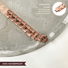 Load image into Gallery viewer, IONICO Rose - Gold Magnetic Therapy Bracelet for Women | Reliefs Arthritis, Carpal Tunnel, migraine, Pain, Blood Pressure | Strong Alternative Medicine Health Energy with Unique Healing Power

