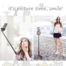 Load image into Gallery viewer, Wireless Remote Selfie Stick Cell Phone Tripod Stand Holder for Selfie, Live Broadcast, YouTube Video, Photography, TIK Tok, Vlogging Compatible with iPhone and Android Phone, Lightweight Aluminum
