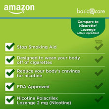 Load image into Gallery viewer, Amazon Basic Care Nicotine Polacrilex Lozenge 2 mg, Mint Flavor, Stop &amp; Quit Smoking Aid, 216 Count
